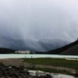 Lake Louise in the rain