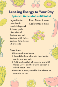 Simple lunch recipe to keep you fueled throughout the day.