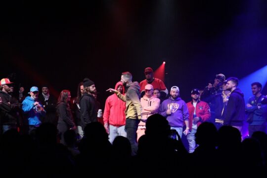 The final battle Charron battles Porich and on stage they were joined with members of the CRB community. This was taken at the Bronson Centre during the Capital Punishment 6 event on November 6, 2021.